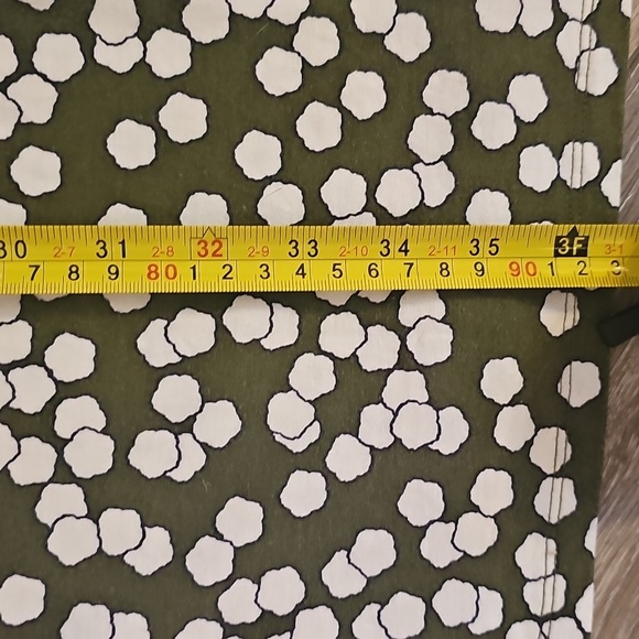 Classic Boden Cotton Green and White Polka Dot Midi Dress, Excellent Condition - Picture 8 of 9